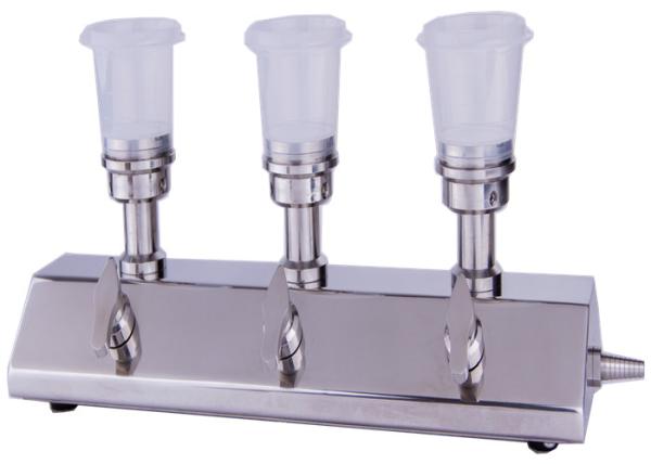 3 Filter Head Easy Clean Manifold Vacuum Filtration Stainless Steel Solvent