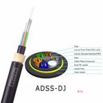 Outdoor ADSS Fiber Optic Cable 24 Core SM G652D span 50 double jacket low loss