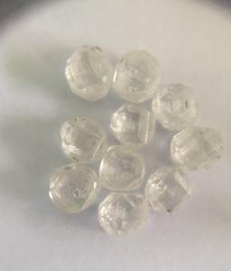 Wholesale White Rough HPHT Lab Grown Diamonds Single Crystal synthetic 1.0 - 1.5 ct from china suppliers