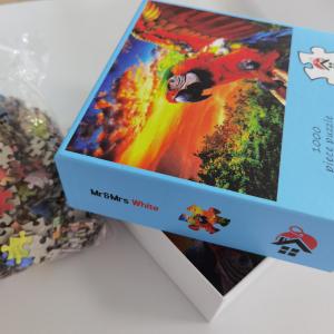 Wholesale OEM Custom Paper Jigsaw Puzzles ODM Children Cartoon Scenery 19.5x17cm from china suppliers