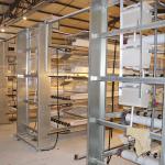 Galvanized Wrie Battery Cages For Laying Hens , Egg Chicken Cage Labor Saving
