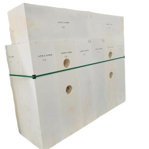 Wholesale 13% SiO2 Content White Fused Cast Azs Blocks for Glass Furnace Refractory Materials from china suppliers