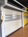 Safety Aluminum Transparent High Speed Spiral Door Customized 220V/50HZ Power
