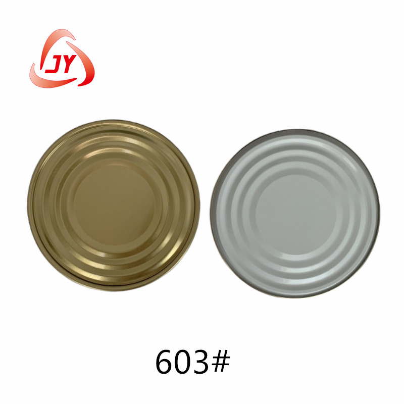 Customized Round Tin Food Storage Easy Open Tinplate Can Lids for Mussel Fish Soups Meat Packaging