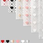 Foggy OPP Love Pattern PE Waterproof Flower Packaging Paper Gravure Printing