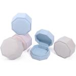7.5*7.5cm Velvet Jewelry Box for Custom Logo Necklace and Ring Set Display