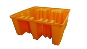 Wholesale Safe Storage Single IBC Spill Containment Pallet HDPE Chemical Compatibility Resist UV Rays from china suppliers