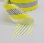 Silver Yellow Reflective Heat Transfer Film For Shirts High Visibility Printing