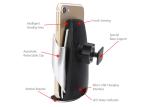 Auto Clamping Smart Sensor 10W 15W QI Wireless Car Charger