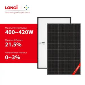 Wholesale Longi Photovoltaic Mono Solar Panel Module Lr5-54hpb Hi-Mo 5m All Black 400w 405w 410w 415w from china suppliers