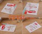 a5 clear plastic zipper pencil bag with creative logo, Promotion Custom Clear