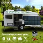 OEM ODM Durable handle Portable Solar Panel System 100w CE ROHS outdoor Foldable