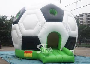 Wholesale Outdoor football shape kids inflatable bouncy castle with EN14960 standard from china suppliers