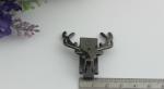 Production classic old style elk head light gold metal handbag locks