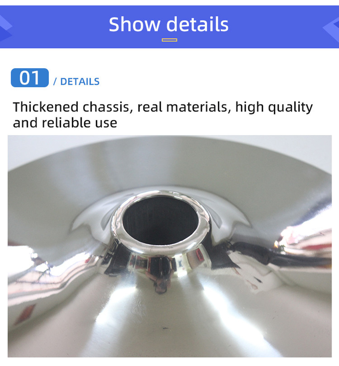 Chrome Bar Stools Accessories Plated Color Round Swivel Chair Base 300mm 380mm 400mm