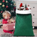 Velvet Bags With Drawstring Large Plush Santa Sack Christmas Gift Bags In 2 Size