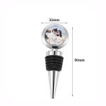 Different Shapes Sublimation Wine Bottle Stopper With Aluminum Insert Personaliz