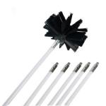 Nylon Filament Flexible Chimney Cleaning Brush Kit 4 Inch Dryer Vent Cleaner