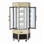 608L Fan Cooling Low Power Six - Sides Glass Refrigerated Cake Display Cabinets