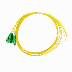 Wholesale 6 Core LC APC Pigtail Patch Cord G652D / G657A 0.9mm Single Mode Simplex from china suppliers
