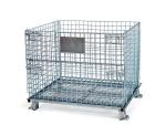 Wire mesh container used in storing goods in warehouse