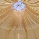 4m To 50m Diameter Clear PVC Fabric Big Dome Tent With Ceiling For Restaurant