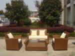 KD 4pcs cheap garden sofas outdoor rattan sofa as customized color