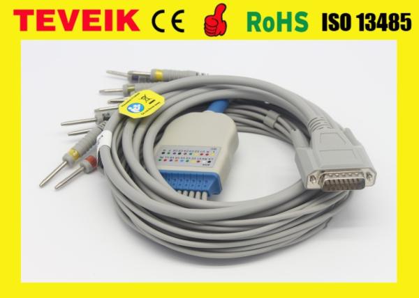 Nihon Kohden EKG Cable for ECG-9130P ECG-9620P Cardiofax Q ECG-9110K Cardiofax Q