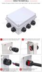 Long Thread PG13.5 Cable Gland, Adjustable 6-12mm Lengthened PG Thread Hermetic