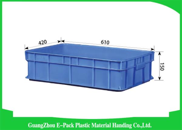 Agriculture Stackable Plastic Storage Containers , Durable Euro Stacking Boxes