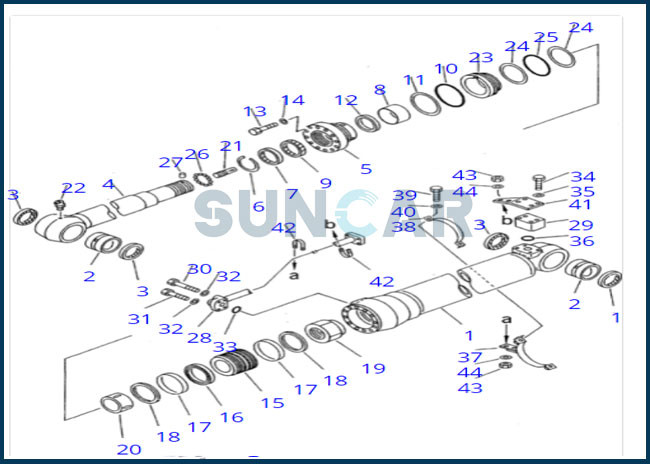 707-99-58200 7079958200 Arm Cylinder Seal Kit For PC220-6 PC220-5 PC230-6