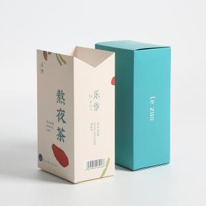 Wholesale Paper Tuck Top Green Tea Packaging Box , Auto Lock Bottom Boxes CMYK 4 Color Printing from china suppliers