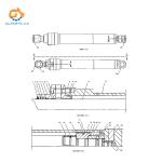 158-8991 1588991 2043614 204-3614 Hydraulic Boom Cylinder E320C For CAT