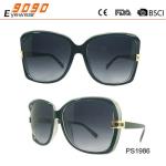 New arrival and hot sale of plastic sunglasses,suitable for men and women