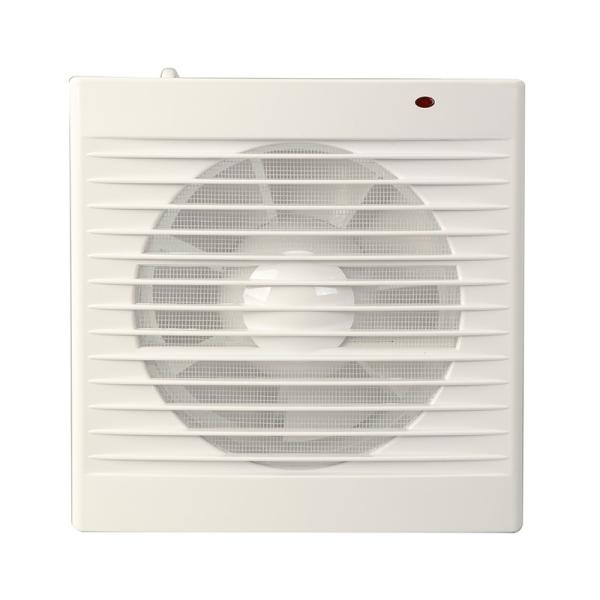 Plastic 4 Inch 100mm Bathroom LED Light Wall Mounted Exhaust Fan Air Extractor