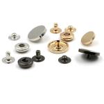Dull Silver Spring 8mm Metal Clothing Snaps