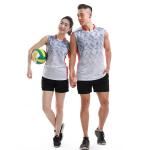 Printed Badminton Uniform Suit For Men And Women Sleeveless Volleyball Uniform