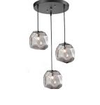 Stone Shape Glass Pendant Light / Modern Irregularity Restaurant Hanging Lights