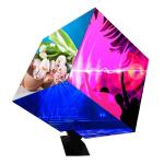 P2.5 indoor full color creative product 6 sided flexible module advertising led