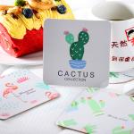 Absorbent Paper Promotional Drink Coasters / Custom Round Coasters For Drinks
