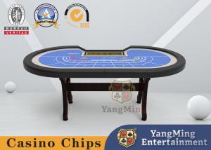 Wholesale MDF Board Gambling 8 Digit Folding Poker Table I Shaped H Foot from china suppliers