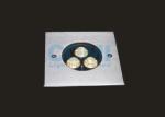 3 * 2W 6W 7W Square Front Cover Asymmetrical LED Inground Light
