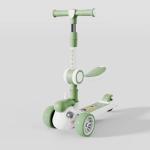 Kids Kick Scooter LED Lighted Wheels And 3 Adjustable Height Handlebars 3 Wheel