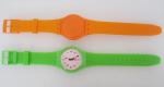 10 Candy Colors Jelly Band Silicone Swatch Style Watch With Plastic Case ,