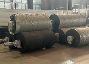 Wholesale Patterned Rubber Lining Tapered Conveyor Roller 1000mm Diameter Alloy Shaft from china suppliers