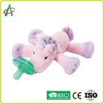 7"x 6" Cute Unicorn Stuffed Animal With Pacifier