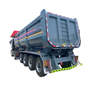 Wholesale CIMC Factory Direct Sale 80 Ton 3 or 4 Axles U Shape Dump Truck 45cbm transporting coal and sand Tipper Semi Trailer from china suppliers