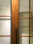 KDSBuilding Solid Teak Double Glass Horizontal Folding Garage Paint Colors Wood
