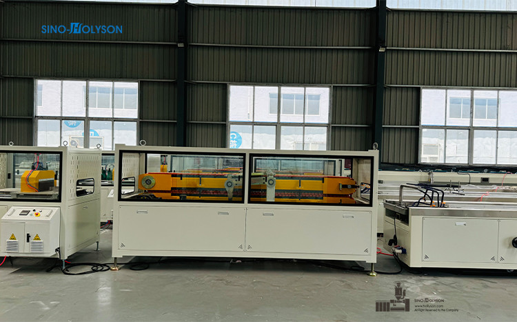 Sino Holyson HSJZ-65/132 WPC PVC Wall Panel Machine For High Output WPC Door Frame Manufacturing