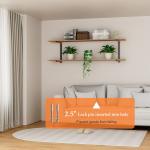 Wall Mount Heavy Duty Wood Storage Holder Lumber Storage Rack with 6-Level
